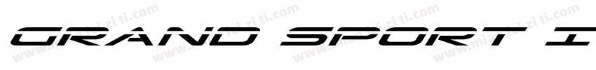 Grand Sport Italic字体转换